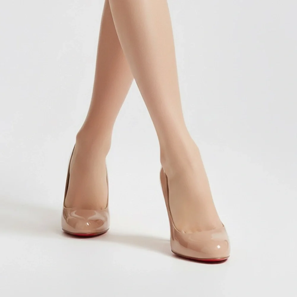 🔥Christian Louboutin Nude PumpBEIGE Size 8 - Picture 3 of 13